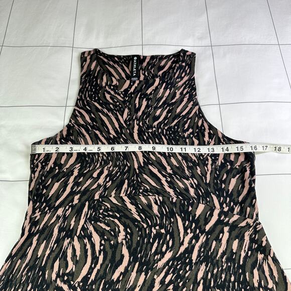 Athleta Dress Womens Medium Black Santorini Thera High Neck Modal Athleisure - Picture 7 of 10